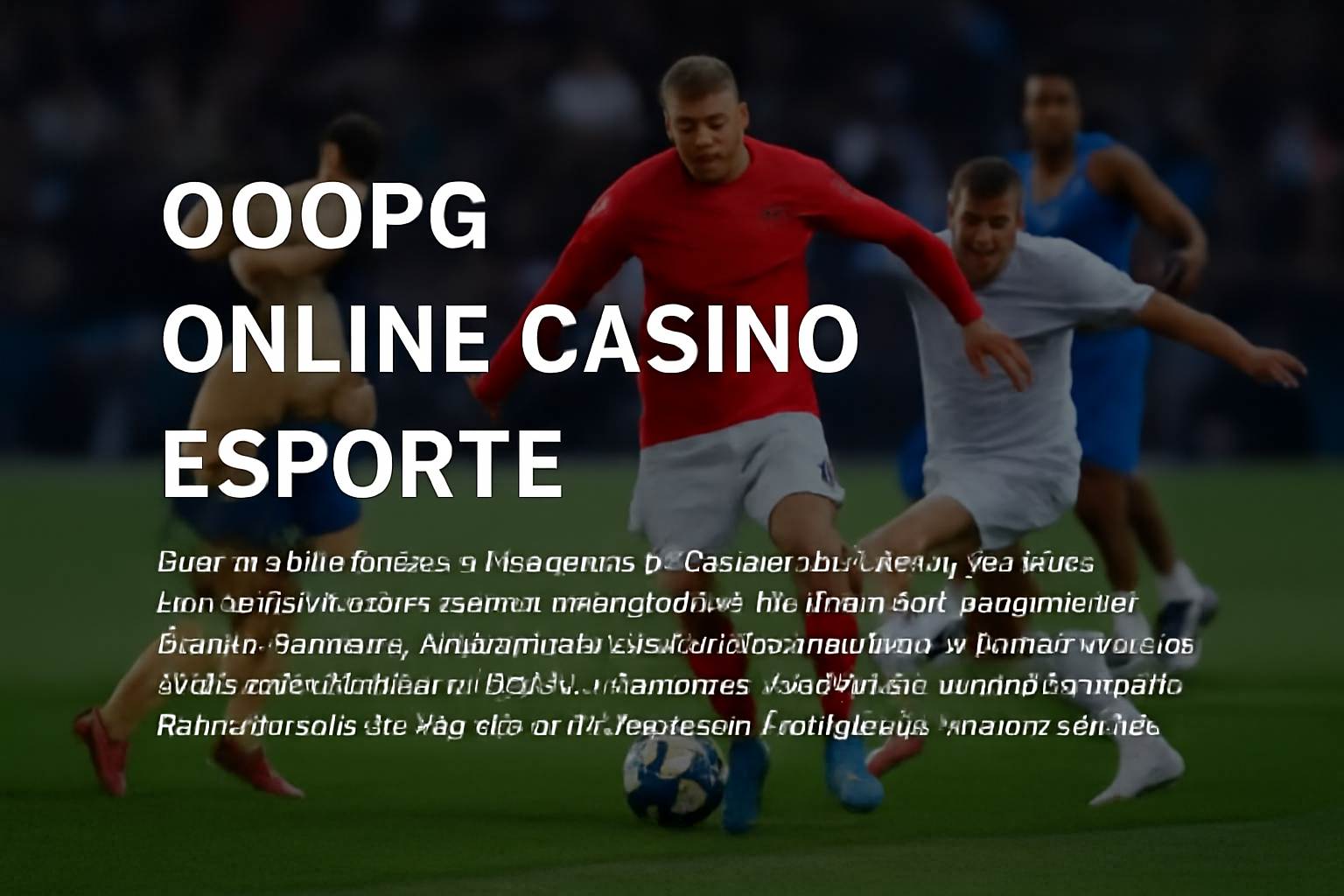 Aposte em apostas esportivas no cassino online OOOPG